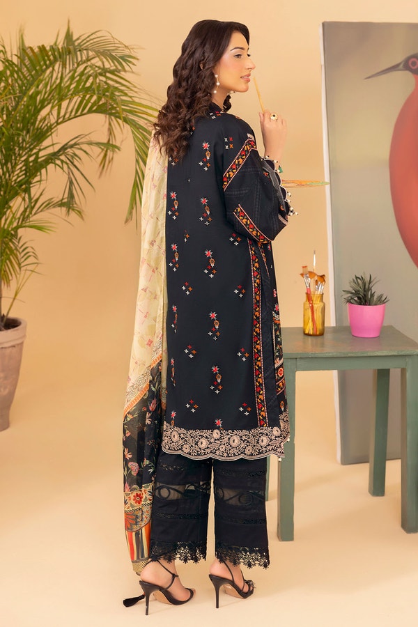 3 Piece Unstitched Printed Lawn Suit ML-52014